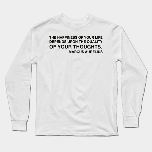 Marcus Aurelius Quotes Long Sleeve T-Shirt by Kenkenne